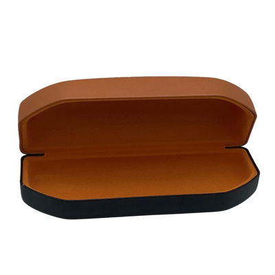63mm Silk Screen Printing Metal Glasses Case Sun Glasses Packaging Leather Iron